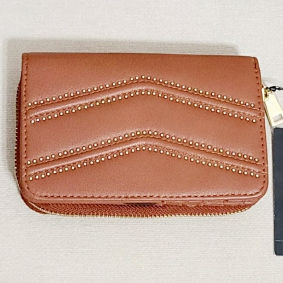 INC International Concepts Handbags - I.N.C Marney Zip-Around Snap wallet. Brandy